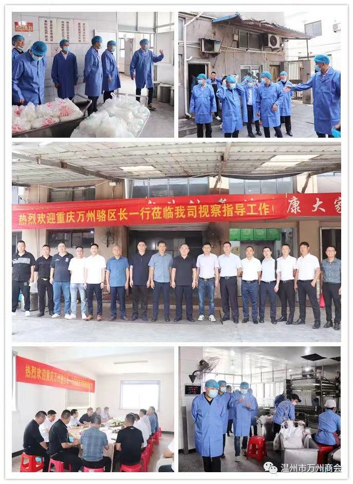 标题：万州区骆高燕副区长一行莅临温州考察指导，我司总经理谭孝发陪同
